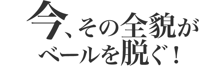 今、その全貌がベールを脱ぐ！